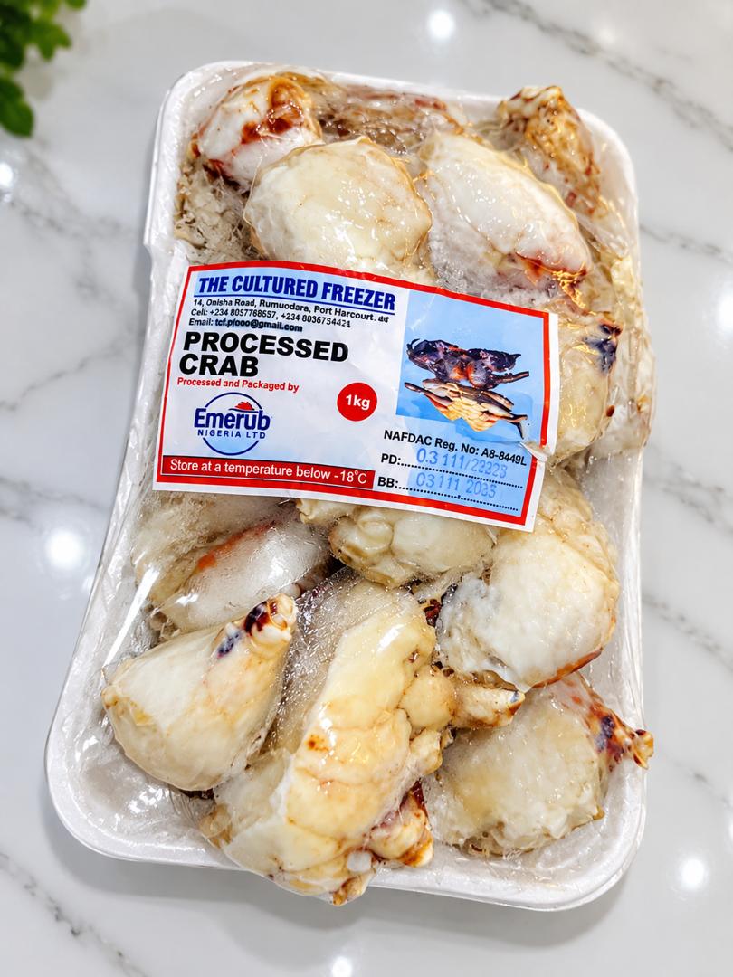 The Cultured Freezer Crabs 1kg