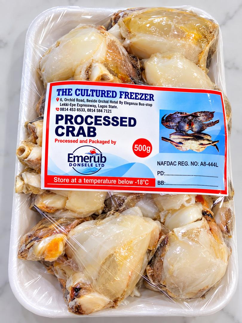 The Cultured Freezer Crabs 500g