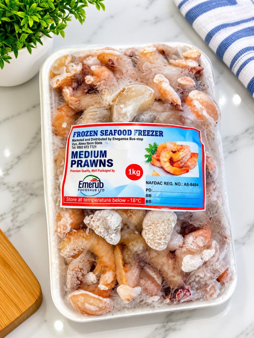 The Cultured Freezer Medium Prawns 1kg