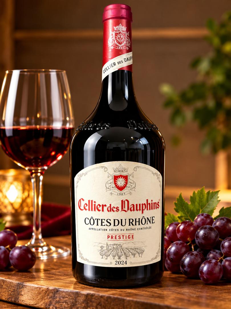 Cellierdes Dauphins Cotes Du Rhone Red Wine 1 Bottle